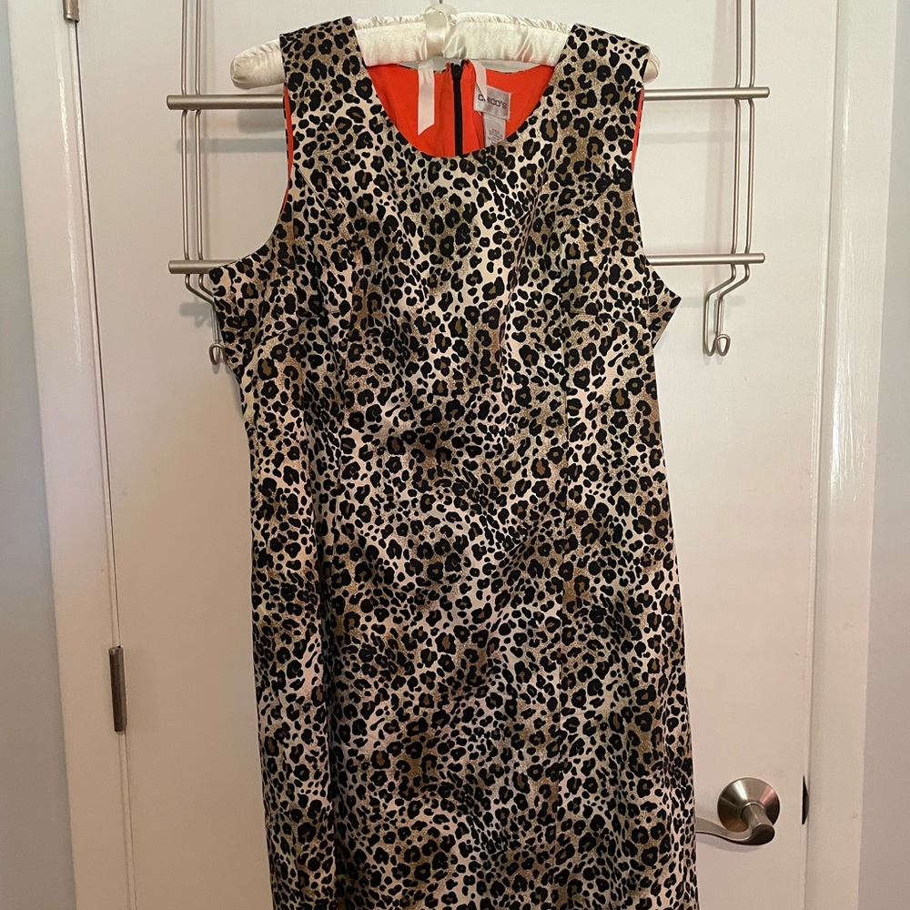 Leopard Print Sleeveless Dress
